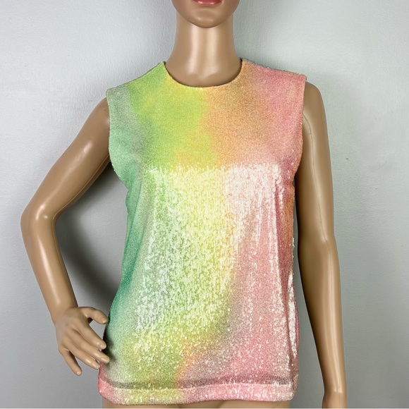 NEW STINE GOYA SLEEVELESS SEQUIN TOP - Picture 2 of 9